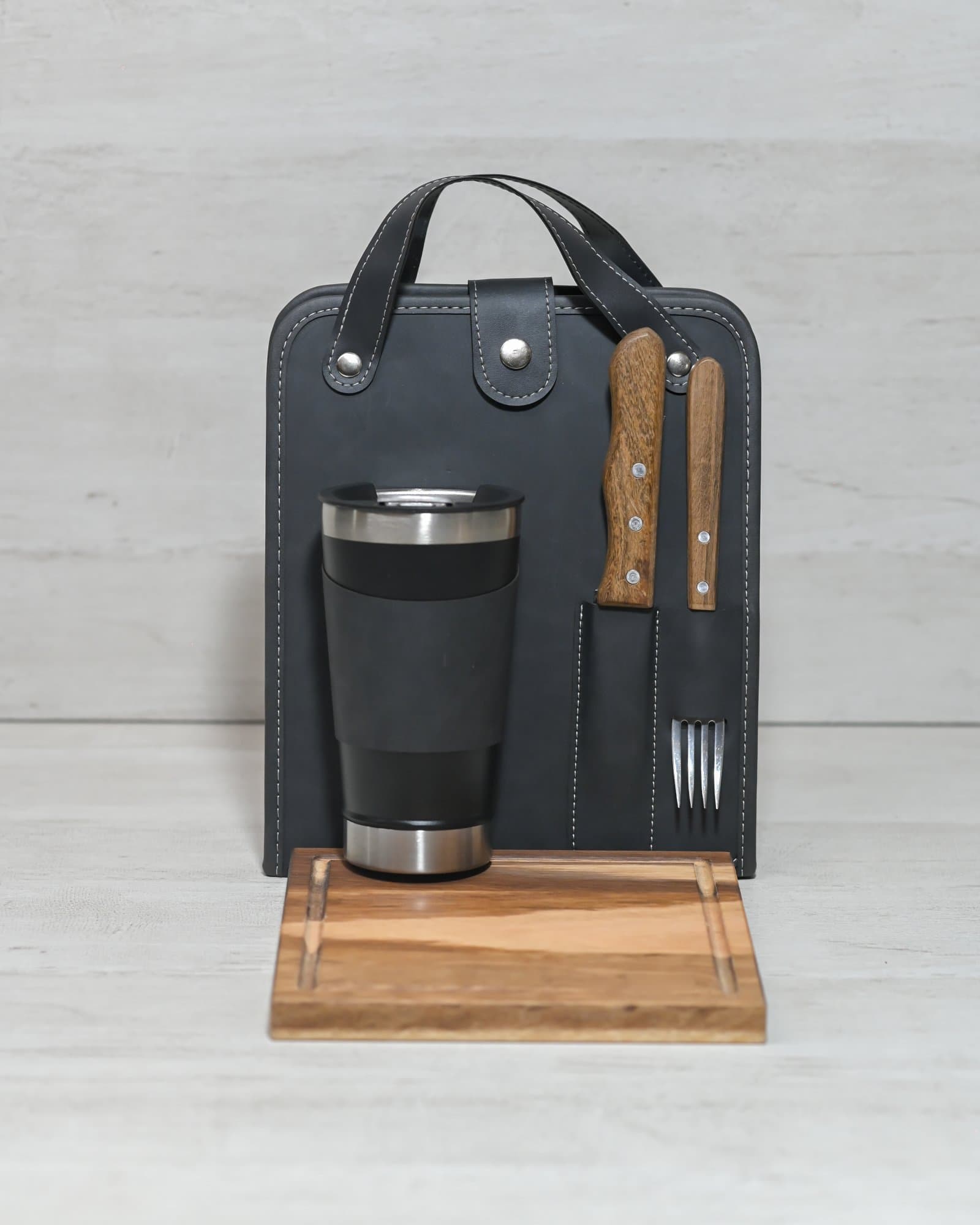 Set de Asado Steel negro